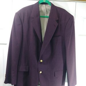 Men's Stafford Burgundy Blazer